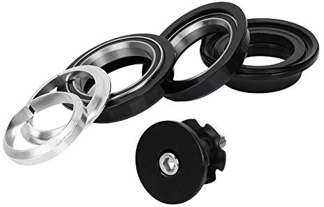 Bike Bearing Head set, Aluminium Alloy Cycling Front Fork Bearing Bowl Headset Washer Headset Bicycle Sealed Headset 44mm External Headset Steering Stem Bearings Accessory