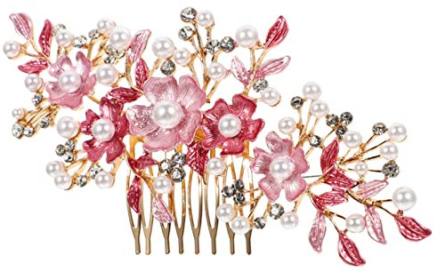 PLAFOPE Braut Blumen Haarkamm Und Blumen Haarnadel Hochzeit Haar Accessoire Für Die Braut