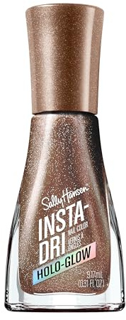 Sally Hansen Insta-Dri, Holo-Glow, On the Glow, Smalto Unghie, Semplice da Usare, Resistente, Colori Bellissimi, Si stende facilmente sulle Unghie, Non Sbava, 0.3oz