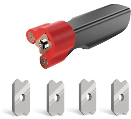 Coltello per la lavorazione del legno, pialla manuale, lama per smussare gli angoli arrotondati, strumento manuale per sbavare il legno (versione normale)