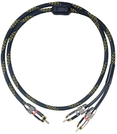 0.5m 1m 1.5m 2m 3m 5m RCA Y Adapter Cable Subwoofer Y Cable 1x Cinch to 2X Cinch Audio Cable 1 RCA to 2 RCA Cable(2m)