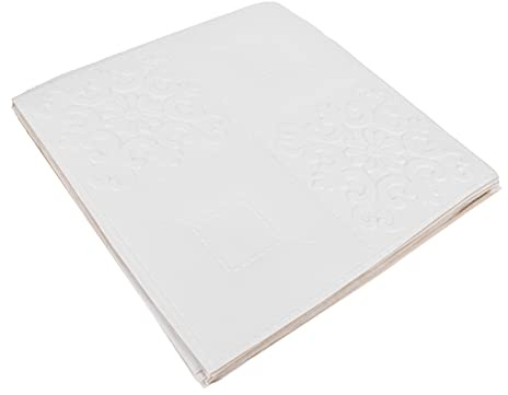 NULYLU 10 Stück Wandpaneele Selbstklebend Weiß Dekorative Wandverkleidung mit Muster Leicht Anzubringen für Wohnzimmer Schlafzimmer Glatte Oberflächen Verbirgt Wandfehler