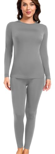 wirarpa Women's Thermal Underwear Set Fleece Lined Top & Bottom | Thermal Leggings, Ladies Base Layer, Long Johns, Long Sleeve, Winter Warmth