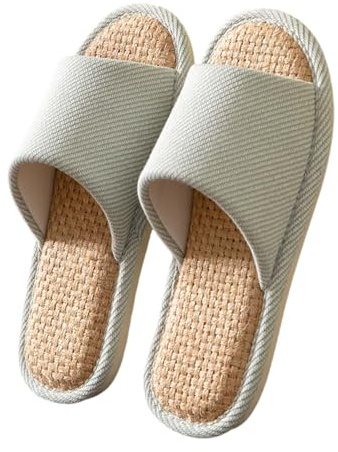 Zapatillas de estar por casa para mujer, de fieltro, cómodas, de lino, de fieltro, informales, cómodas, minimalistas, verde menta, 39 EU