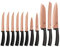 BerlingerHaus 11-Tlg Titanium Messerset Messer-Set BERLINGER HAUS ROSEGOLD BH-2610, Schwarz