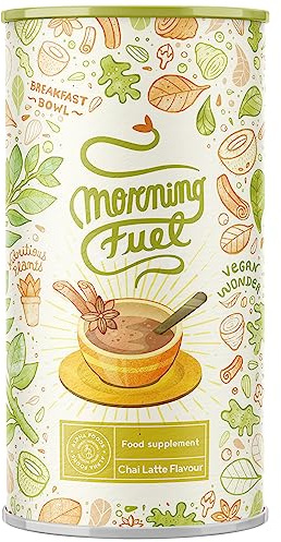 Morning Fuel | Breakfast Smoothie Bowl | Chai Latte | per una colazione sana, vegana e ricca di nutrienti | sostituto pasto, proteine in polvere | Alpha Foods