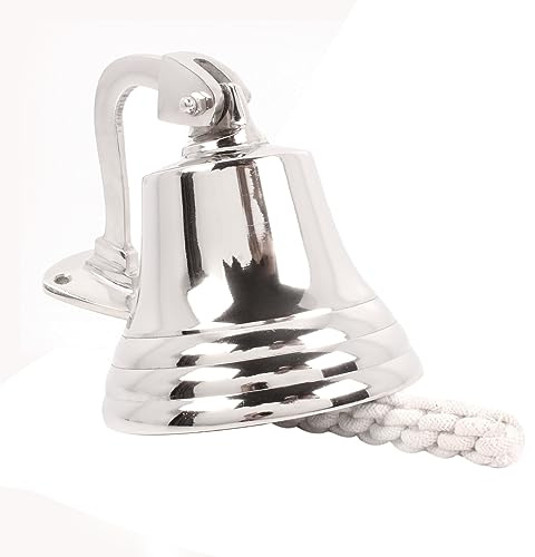 Campana náutica de aluminio de 12,7 cm (acabado cromado)