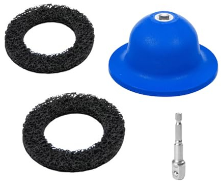 Zoomtools Meuleuse de moyeu de roue 3 pièces | Disque de nettoyage grossier 150 mm, nettoyeur de moyeu de roue | Ø intérieur 90 mm Ø extérieur 150 mm | Meuleuse de moyeu en aluminium
