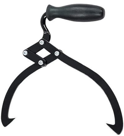 Baoblaze 10.5 nelle pinze di Tronchi di Sollevamento Tronchi Gancio del Gancio Comodo Manuale per Utensili per Le legname Pratico per Muovere Alberi di Legno