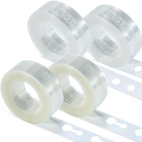 Ballonggirlang remsor, transparenta ballongkedjor, 2 stycken ett hål och 2 stycken dubbla hål, ballonggirlang med klämstängning för festdekoration, födelsedag, bröllop