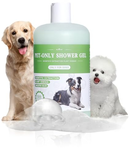 500ml Shampoo per cani, delicato sulla pelle, Idrata, Pulisce Sporcizia e Cattivi Odori, Facile da pettinare