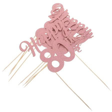 ABOOFAN 5 Piezas Decoración de Pastel º Cumpleaños Adornos para Tartas y Magdalenas para Celebraciones de Aniversario y Fiestas