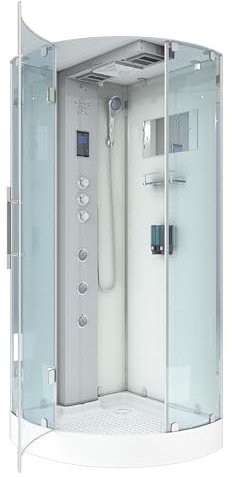 AcquaVapore D37-10L3-EC Dusche Dampfdusche Duschtempel Duschkabine -Th. 90x90