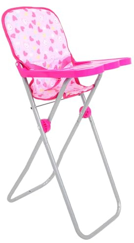 Hohopeti Seggiolone per Bambole Resistente e Sicuro Sedia da Pranzo per Bambini Accessori per Bambole Compatibile per Gioco Immaginativo