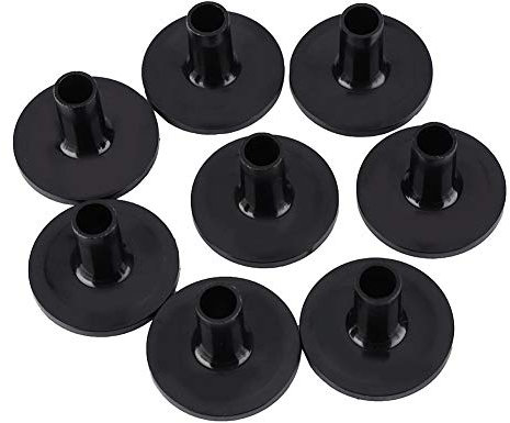 Trommel-lange Becken-Hülse 8 Stück Zubehör für Beckenersatz Kunststoff schwarz Musikinstrumente Zubehör für Shelf Drum Kit