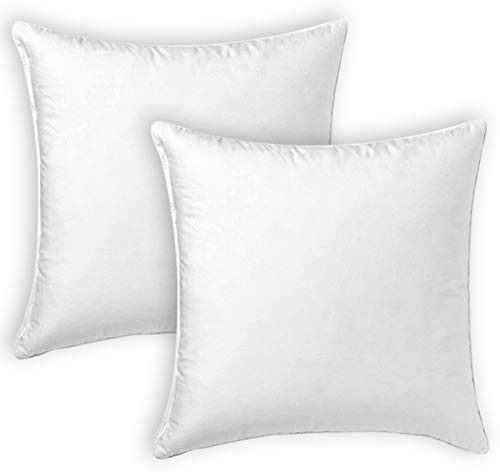 MERCURY TEXTIL- Relleno de Cojin Juego de 2/4 Unid (2 Rellenos, 50X50 cm)