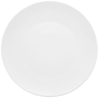 TAC GROPIUS Lot de 6 assiettes à pain, 16 cm, blanc et rose