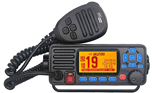 Polmar Transceptor VHF náutico fijo con GPS y DSC módulo GNSS integrado Shark 3GE