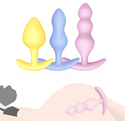 BDSMYEE Sextoysets für Paare Sex,Analplug Bunt 3 in 1,Plug Sexspielzeug Set,Analplug für Frauen,Analplug für Männer,Analplugs,Anal Plug,Buttplug,Butt Plug,Sexspielzeug für Paare extrem sex