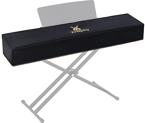 Zreephy Housse anti-poussière pour clavier de piano avec ouverture de pupitre à fermeture éclair, housse anti-poussière compatible avec claviers de pianos numériques Yamaha P35 P45 P48 P71 P85 P95
