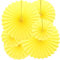 Yosawa 6Pcs Paper Fan Flowers Hanging Paper Fans Decoration for Birthday Wedding Christmas Graduation Theme Party （Yellow）