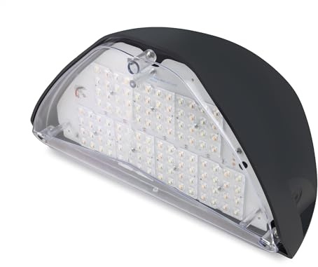 Bright Source Outdoor 28w Integrated LED Triangle Metal Wall Uplight, IP65 Rated, 3300lm, Black, 3CCT Switchable 3000K 4000K 6000K