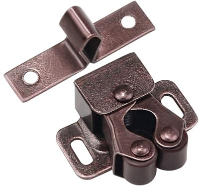 Chiusure a per porte interne, chiusura in metallo, chiusura a scatto a doppia rotella, per porte di mobili