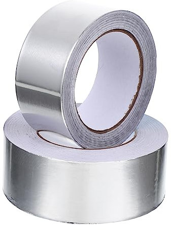 TEMPNAP 2rollos Cinta De Aluminio y Para Reparaciones Superficies Metálicas Aislante Térmico Autoadhesivo Para Cocina y Electrónica