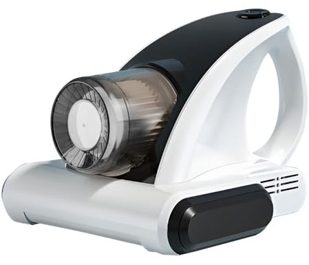 Mattress Vacuum Bed with Dust Mite Sensor, Vacuum Cleaner Suction Brushroll Rotation with UV Light, HEPA Filter Heating Tech Machine Cyclone Dust Filtration, Handheld Dust Mite for beds and sofas