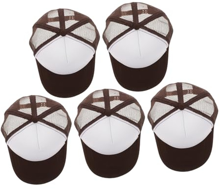 SAFIGLE 5 Gorras de Béisbol Ligeras y Versátiles Unisex de Poliéster para Exteriores Diseño DIY Ideales para Adultos en Actividades al Aire Libre