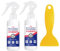 2 Bottles of Sticky Stuff Remover Sticker Remover Spray with 1 Small Yellow Shovel Hard Scraper Fast and Effective Glue Removal Fresh Smell Suitable for a Variety of Materials