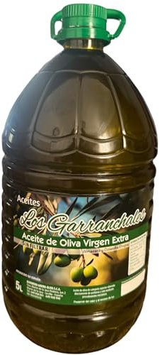 Aceite de Oliva Virgen Extra Sin Filtrar Los Garranchales, Categoría Superior, Almazara y Cosecha Propia, Artesano, Primera Prensada en Frío, (Garrafa 5L)