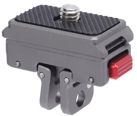 Zunate Adaptador de Montaje Magnético para X4 X3 X2, Cámara de Acción Montaje de Liberación Rápida con Orificio Roscado de 1/4 Pulgadas, Aleación de Aluminio Accesorio de Trípode