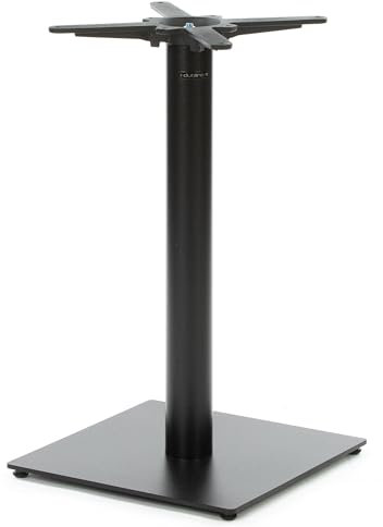 Dublino Premium Tischgestell Stahl- PJ6088 | schwarz | Höhe 72 cm | Bodenplatte Ø45 cm | max. Tischplattengröße 80x80 cm | Ideal für Esstische