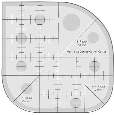 FRUHLING Patchwork Lineal Quilting Template Ruler DIY Sewing Ruler Quilt Schablonen Acryl Nählineal Schneiderlineal für Nähen Schneiderei Kunsthandwerk