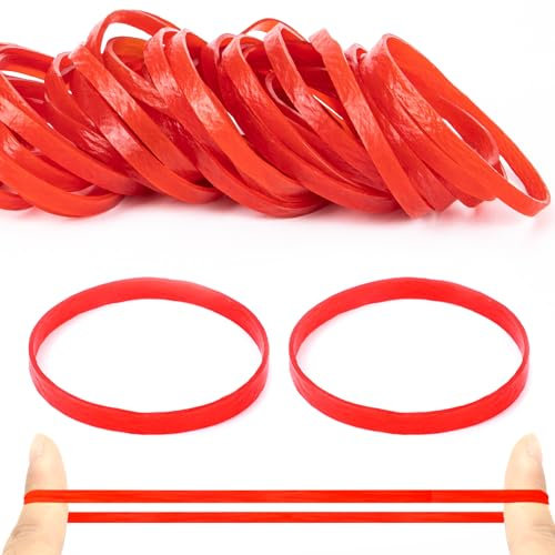 100 Piezas Gomas Elasticas 100*5mm Rojo Rubber Bands Goma Elásticas Elastica Ancho Goma Elastica Bandas de Goma para Hogar, Oficina, Escuelas de Arte Hogar