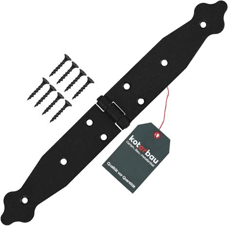 KOTARBAU® Charnière de chantie | Charniere Porte Lourde | Charnières de Portes | Charnière Porte Lourde | Charniere Portail noire 150 x 150 x 35 mm