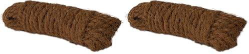 Windhager Kokos-Baumanbinder ÖKO, Kokosgarn, Kokosseil, Kokos-Tau, Baum-Kordel, Garn aus 100% Kokosfaser, 15 m, 06200, Natur, Braun (Packung mit 2)