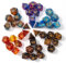ZQMW DND Würfel Set, Glitzer Würfel mit Farbverlauf Polyedrischer Spielwürfel,21 Stück (7X3) Tischspiel Würfel für Dungeons & Dragons Rollenspiel, Pathfinder RPG MTG d&d Tischspiel Würfel