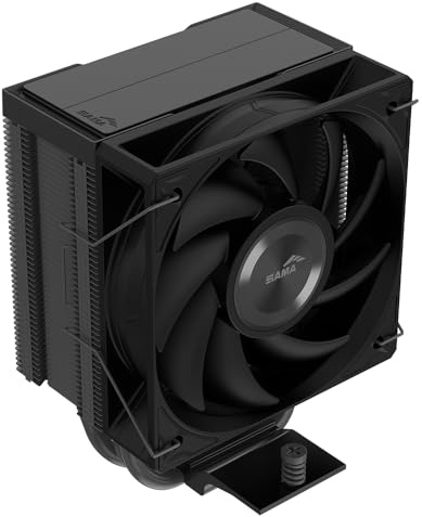 SAMA X30 Dissipatore ad aria per CPU a torre singola, 3 tubi di calore in rame, ventole PWM da 100 mm, per AMD: AM4 AM5/Intel LGA 1700/1150/1151/1200/1851-Nero