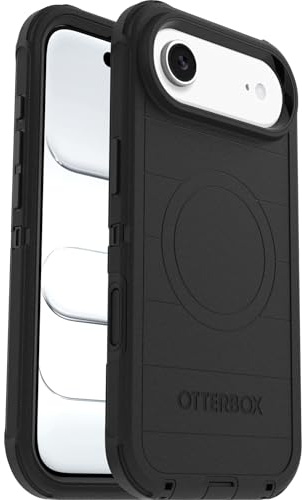 OtterBox Defender Series Pro MagSafe Hülle für iPhone Air, stoßfest, sturzsicher, extrem robust, Schutzhülle, 7X getestet nach Militärstandard, Schwarz