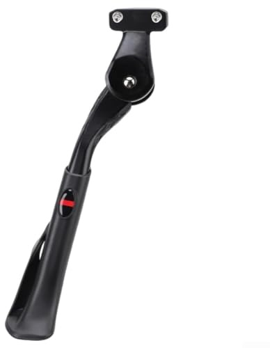 Cavalletto in alluminio per mountain bike e bici elettriche regolabile 32-43 cm base larga doppio foro telaio forcella posteriore supporta ruote da 24-29 pollici nero supporto per bici