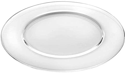 SWEET HOME Set 12 pezzi Sottopiatto Rotondo in vetro trasparente cod.SV00292ZZ cm 1h diam.32 by Varotto & Co.