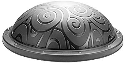 Auveach Balance Ball Trainer 46cm with Resistance Bands and Foot Pump Thickened Explosion-proof Yoga Exercise Ball for Pilates Fitness Home Training for Women Teenager Black