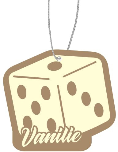 2x Vanilla Cube Duftwürfel Auto Duftspender - Tuning Car Air Freshener mit Duftbaum Anhänger