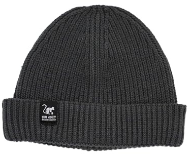 DRESSED IN MUSIC PLAY WITH ME Gorro Docker para Hombre/Mujer - Talla única - Beanie Surf Monkey® - Poliéster Reciclado - Wear&Care (Gris)