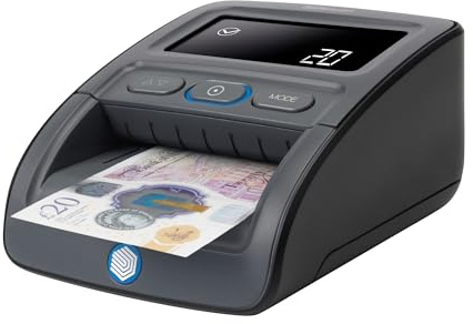 Safescan 155-S Automatic Counterfeit Money Detector that Quickly Verifies Banknotes - Money Machine with 7-Point Detection - 100 Percentage Accurate Money Checker Machine