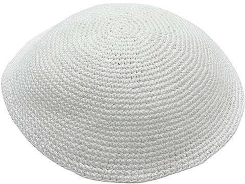 Fopytu Stricker Kippah Hut Jüdische Yamaka -Hut Klassiker Yarmulke Hut Israel Schädelkap Hut Judaica Kopfdecke Feste Farbkappe Für Männer