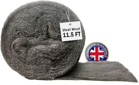 Steel Wool Mice Blocker 0000 Ultra Fine - 3.5 m / 11.5 Ft Long - Wire Wool Mice Rats - Wall Hole Wall Fabric