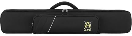 F Fityle Custodia per Stecche da Biliardo 3x4 Borsa per Il Trasporto Custodie per Stecche da Biliardo 1/2 Protezione Leggera con Cinghie per Zaino Custodie per, Nero